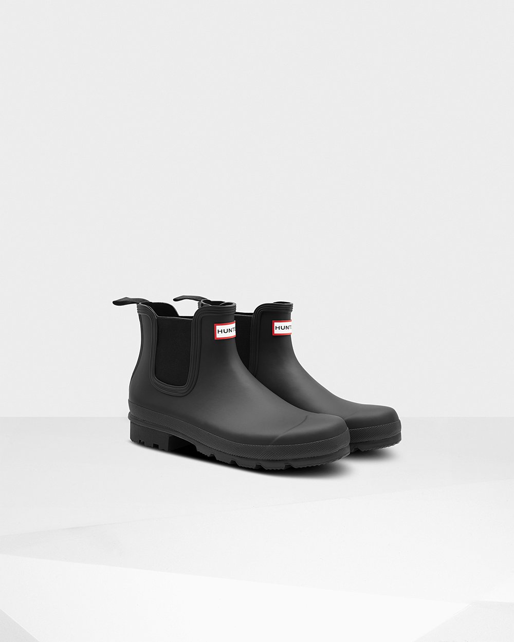 Mens Chelsea Boots - Hunter Original (63NMHCELI) - Black